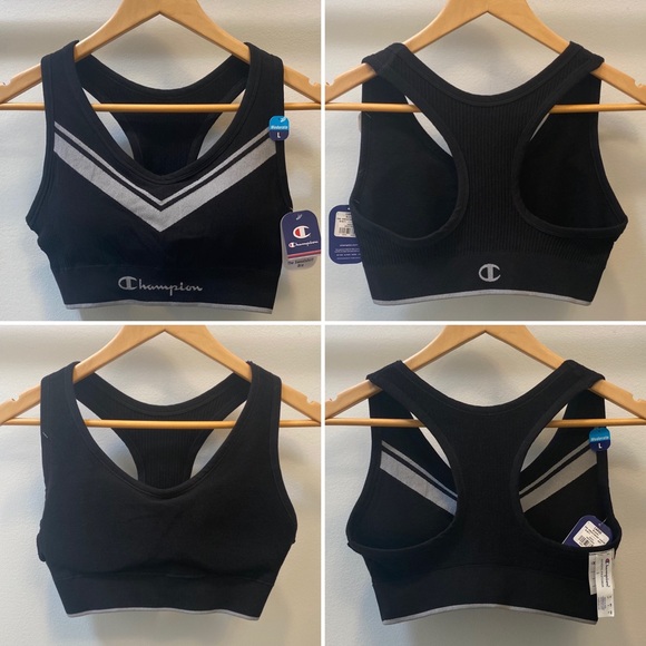 NEW! Champion Sweatshirt Chevron Sports Bra - Picture 7 of 8